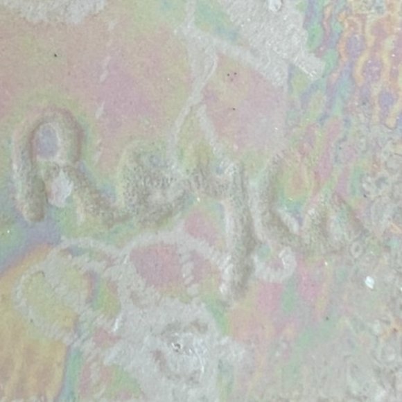 Vtg BUD VASE White Iridescent Shimmer Glossy Glaze Handcrafted Signed 9.75" Tall - Picture 9 of 12